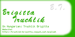 brigitta truchlik business card